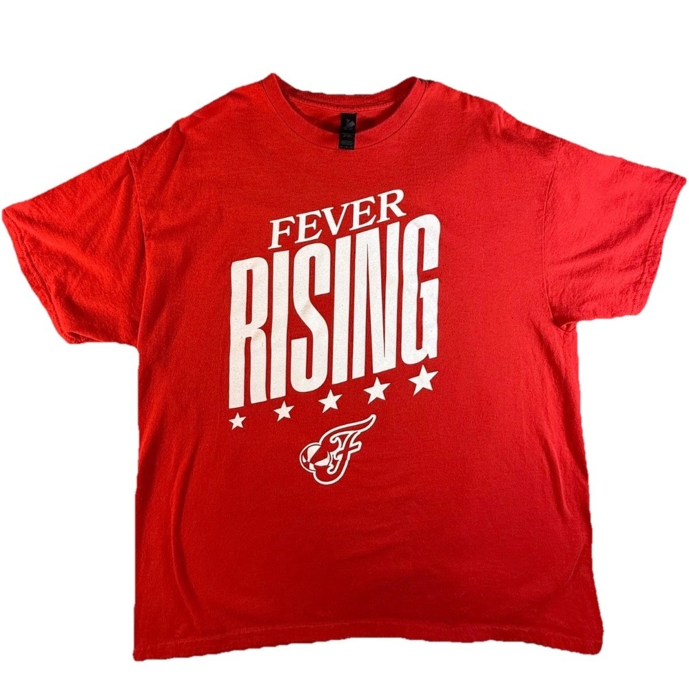 "Fever Rising" Indiana Fever Women's Basketball Playoff T-Shirt Red XL WNBA